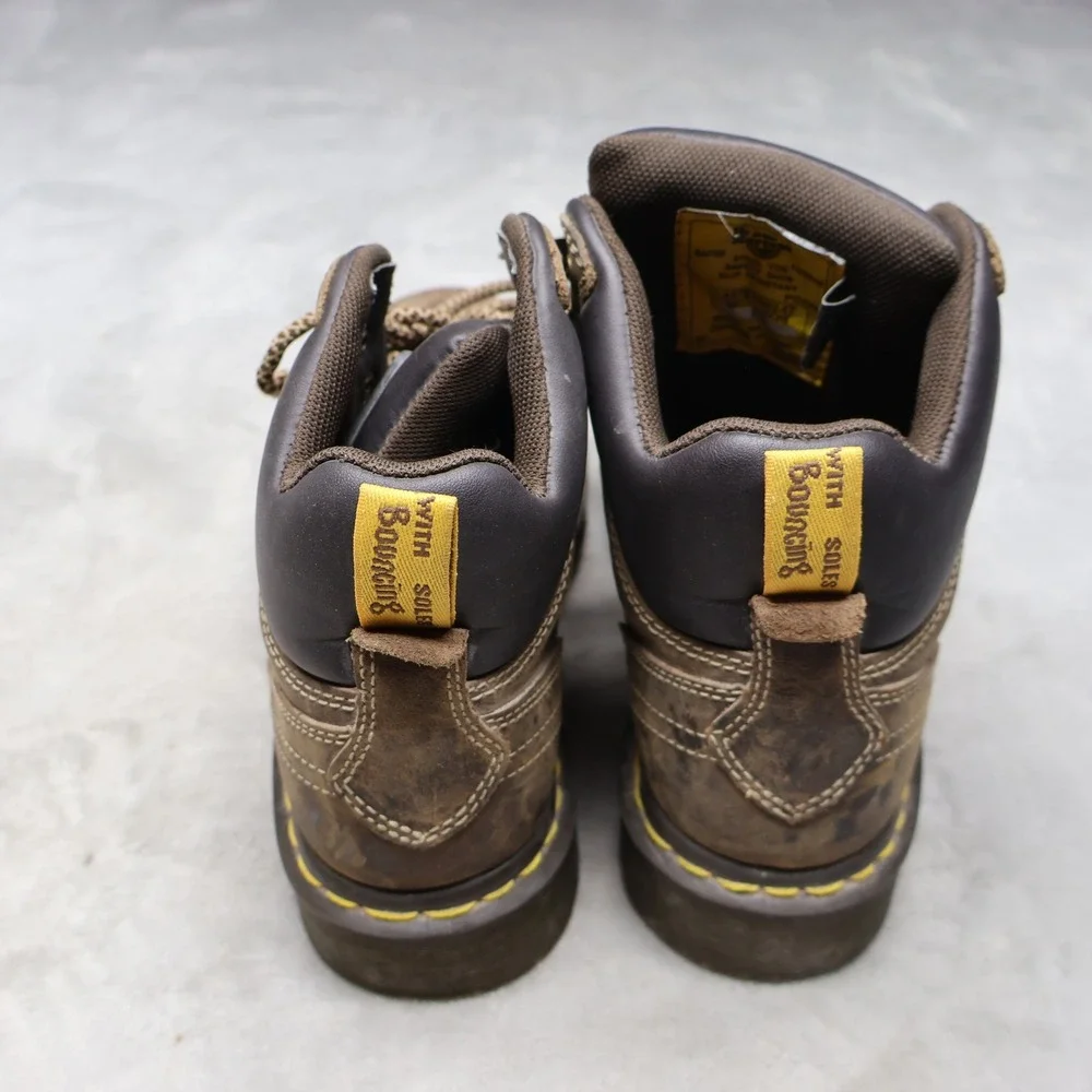 Dr. Martens Men 6 Women 7 Work Boots Brwn Ironbridge Steel Toe Industrial Safety